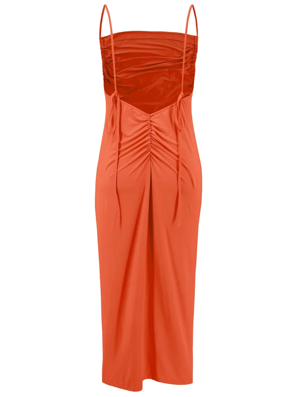 Backless Cowl Neck Sleeveless Cami Dress - Velora
