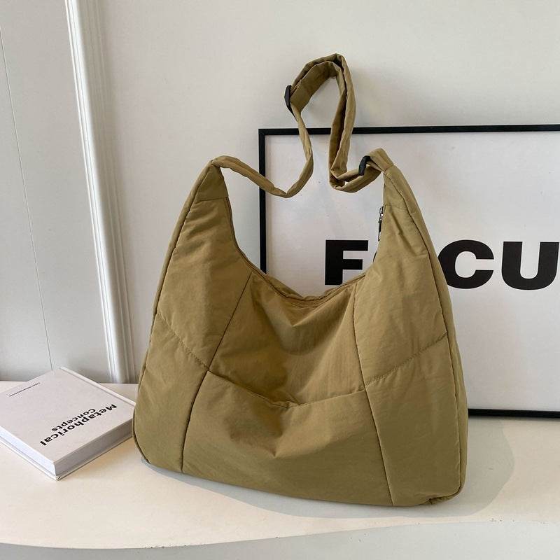 Cotton-padded Korean Casual Shoulder Bag - Velora