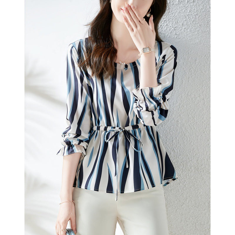 Round Neck Style And Versatile Comfort Shirt