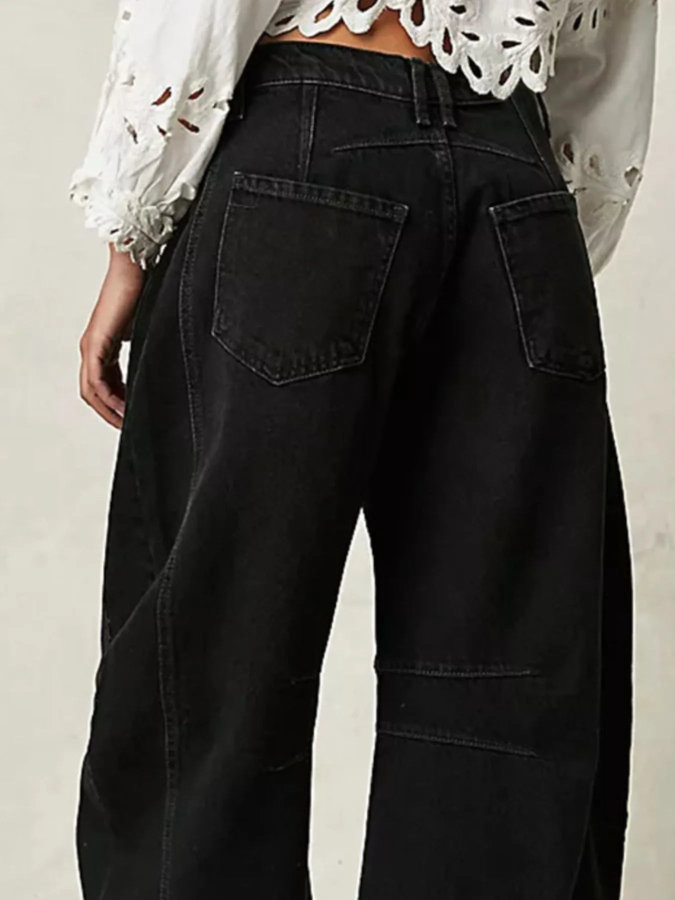 Wide Leg Relaxed Fit Jeans - Velora