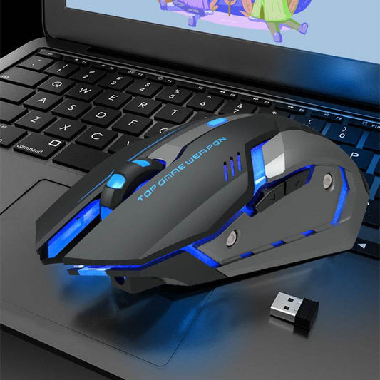 Wireless Charging Silent Gaming Mouse Machinery - Velora
