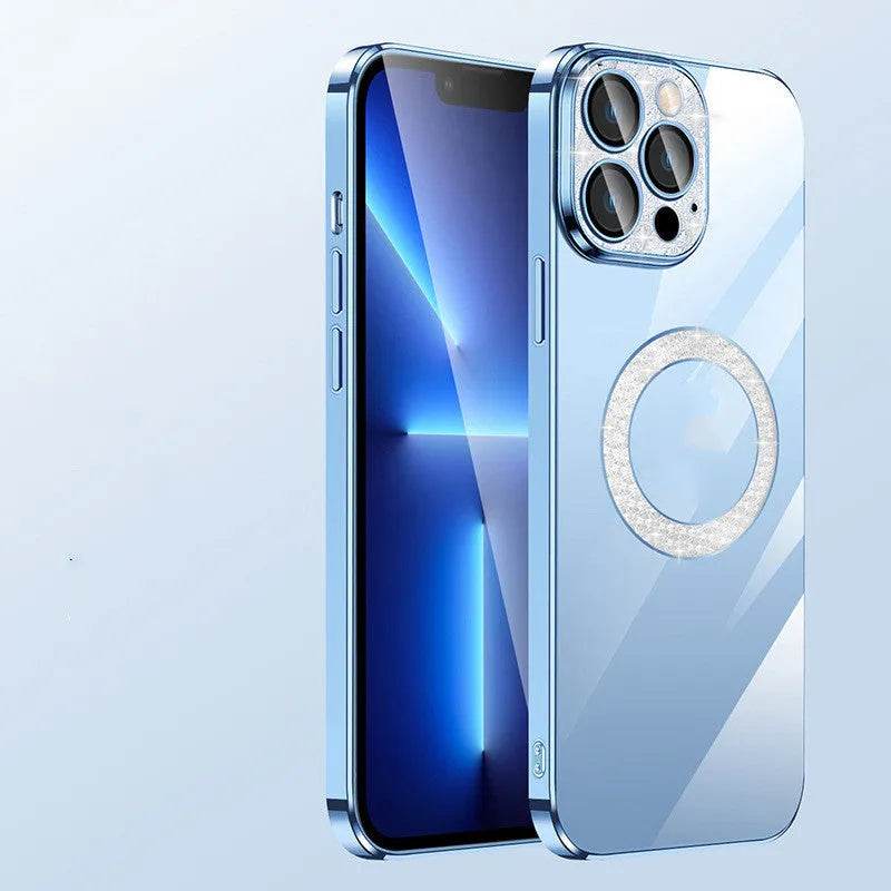 Electroplated TPU Transparent Apple Mobile phone Case - Velora