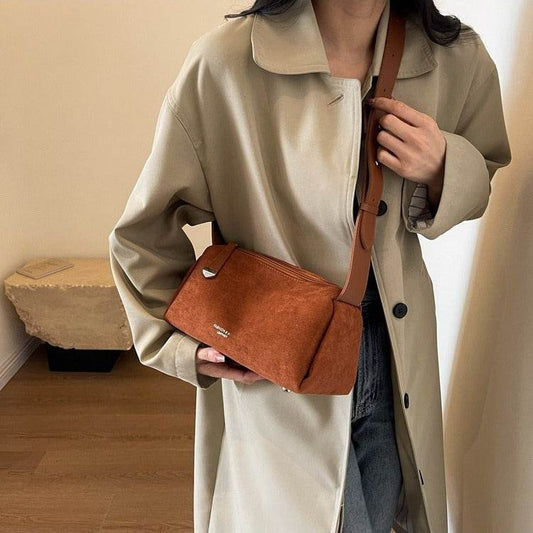 Frosted Vintage Shoulder Messenger Bag For Women - Velora