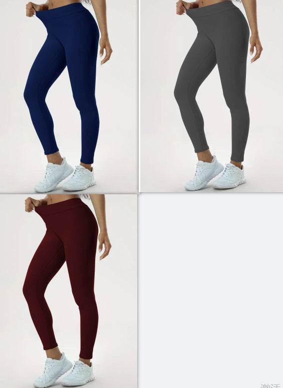 Women's Yoga Pants High Waist Lift High Elastic Tight Fitness Trousers - Velora