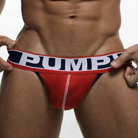 PUMPI Mesh Thong Panties underwear Porn Pant men Low Waist - Velora