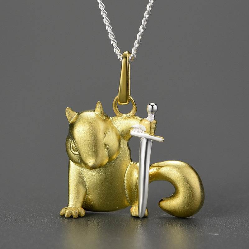 Creative National Style Warlord Squirrel Pendant Martial Arts Mouse Pendant - Velora