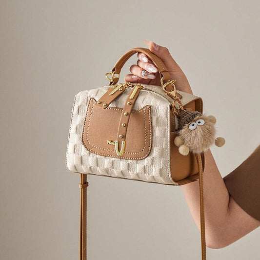 Autumn And Winter Boston Pillow Bag Women's Portable - Velora