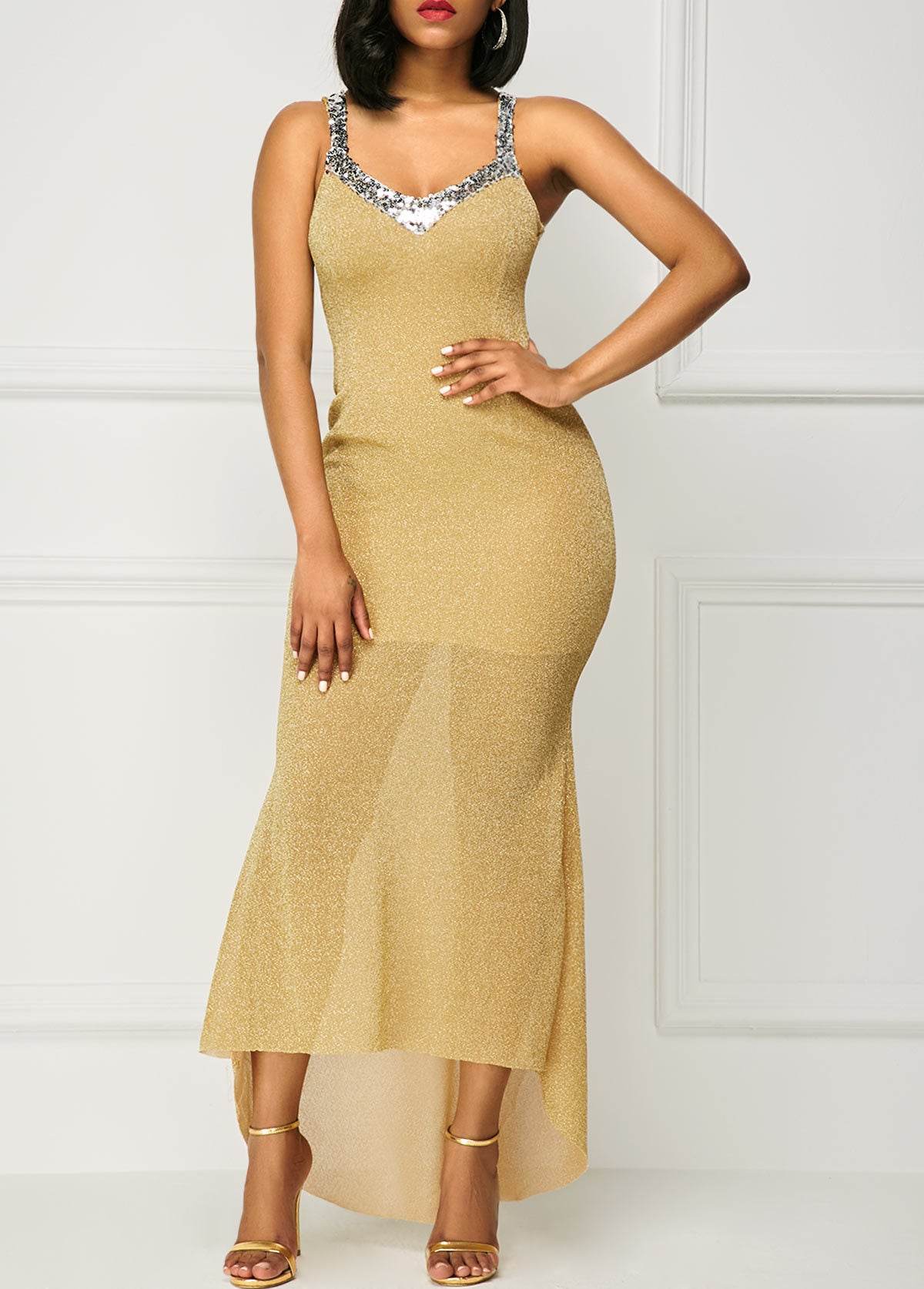 Women's Sequins Formal Dress Fashion - Velora
