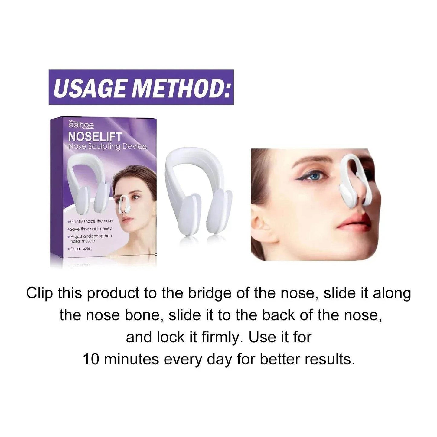 EELHOE Nose Shaper Clip Nose Lifting shaper