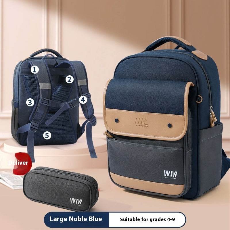 Children's Backpack For Grade Portable Burden Alleviation - Velora