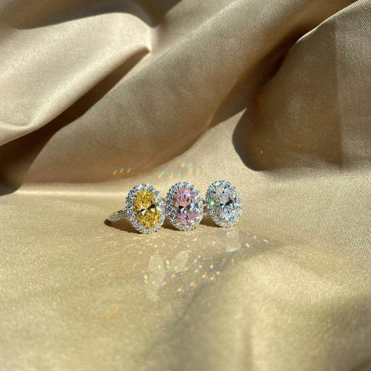 Sterling Silver Luxury Elegant Retro Elegant Zircon Ring - Velora