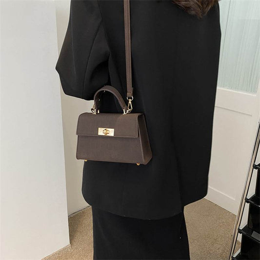 Color Bag Fashionable Simple High-grade Pattern Western Style Portable Crossbody Bag - Velora