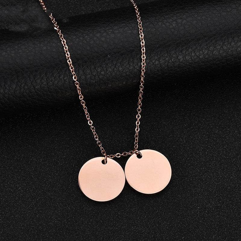 Personalized Pet Photo Disc Necklace Ladies Kitten Name Pendant Necklace Custom Animal Stainless Steel Necklace Jewelry - Velora