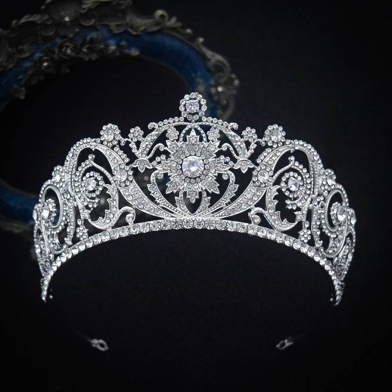 Zircon Bride Crown Fashion Headwear - Velora
