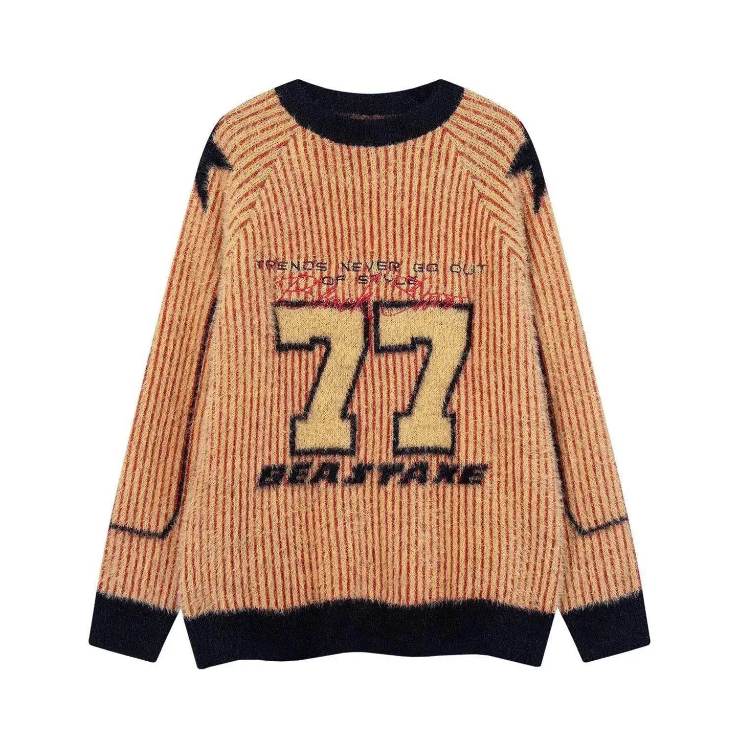 New Trend Autumn Winter Round neck Oversized Pullover Wool Sweater for Teenagers - Velora