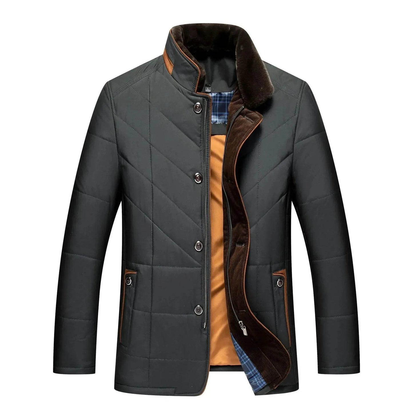 Thick warm Quilted Padded Cotton Winter Jacket for Men