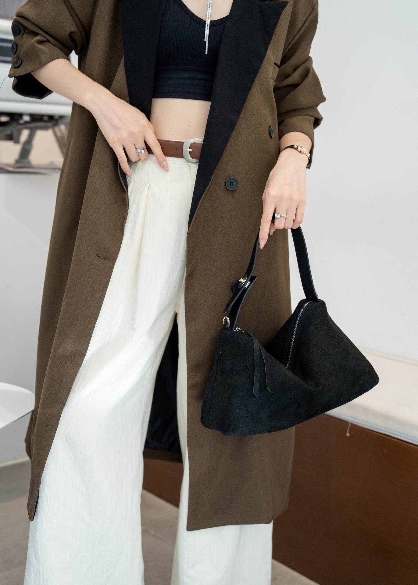 Korean Fashion Simple Large Capacity Crossbody Bag - Velora