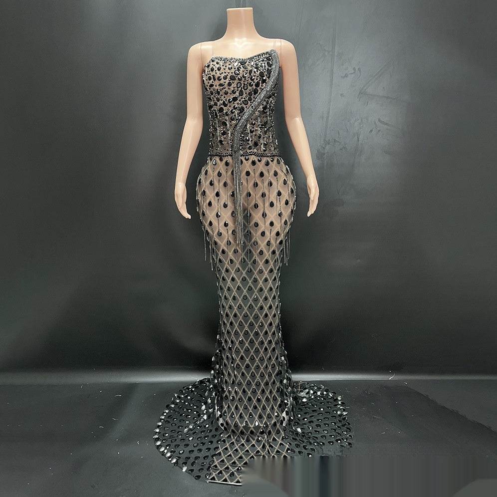 No Back Traceless Sexy Elegant Fishtail Gown - Velora