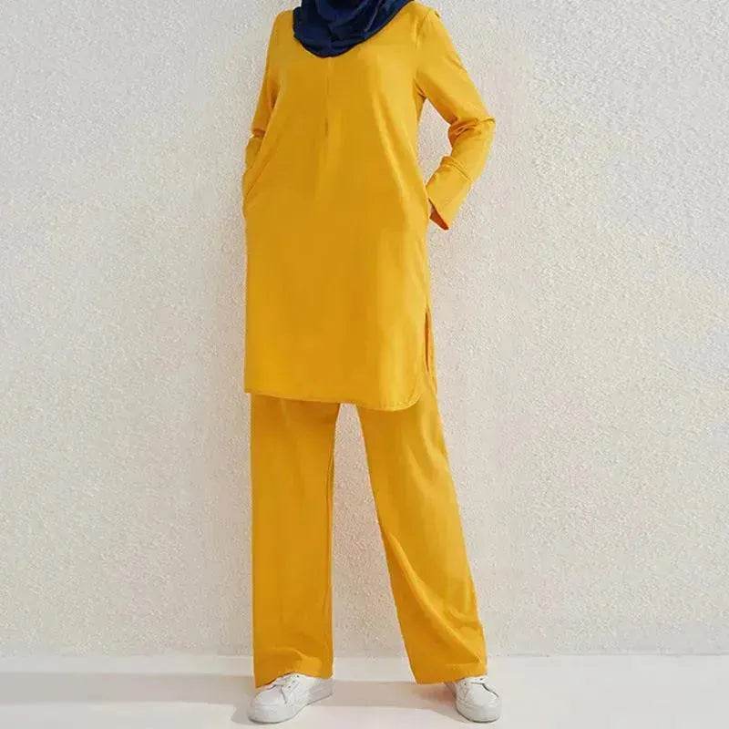 Fashion Large Size Middle East Two-piece Casual Outfit set - Velora