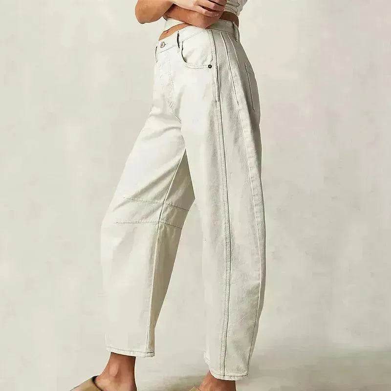 Fashion Loose Wide-leg Pants Summer Sports Straight Casual Cotton Trousers Women's Trouser Pant - Velora