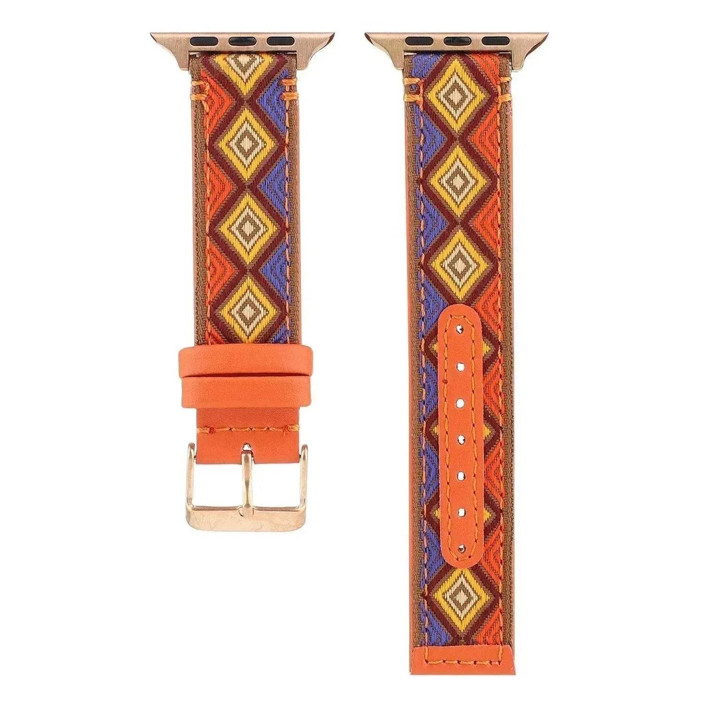 Fashion Personality Wristband Men's And Women's Tide Ethnic Wind Leather Watch Strap - Velora