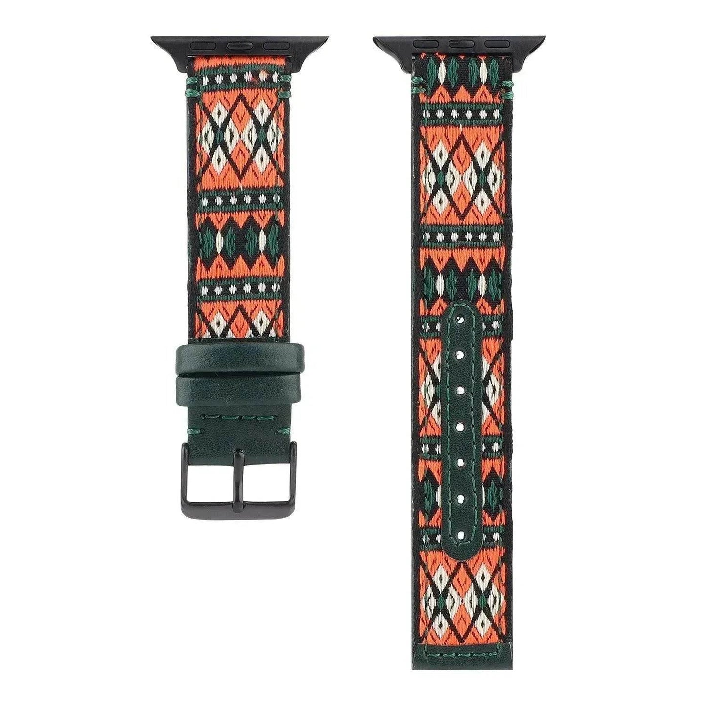 Fashion Personality Wristband Men's And Women's Tide Ethnic Wind Leather Watch Strap - Velora
