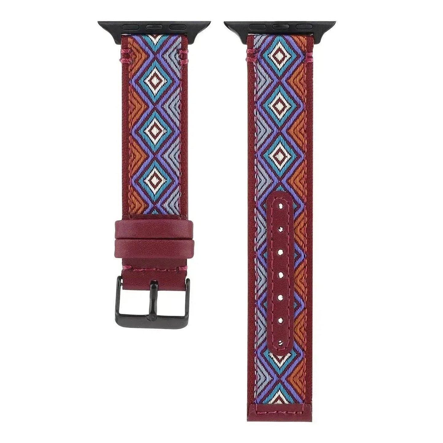 Fashion Personality Wristband Men's And Women's Tide Ethnic Wind Leather Watch Strap - Velora