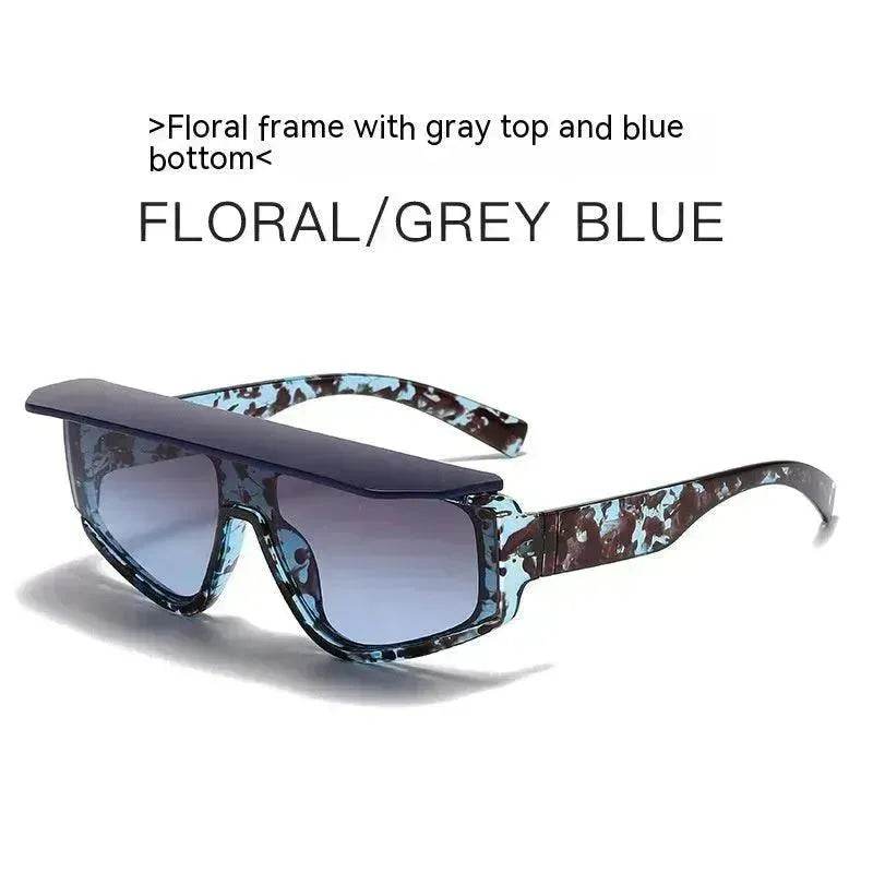Fashion Square Brim Sunshade Sunglasses - Velora