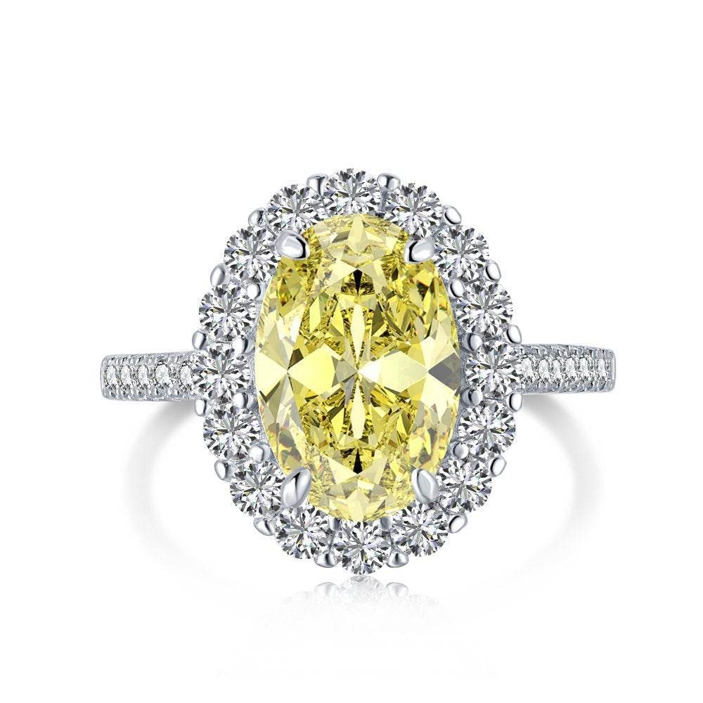 Sterling Silver Luxury Elegant Retro Elegant Zircon Ring - Velora