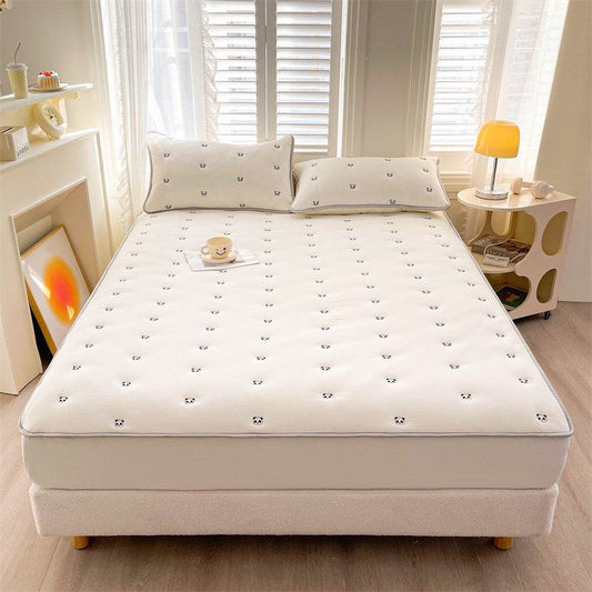 New Soybean Fiber Quilted Fitted Sheet Single Piece - Velora