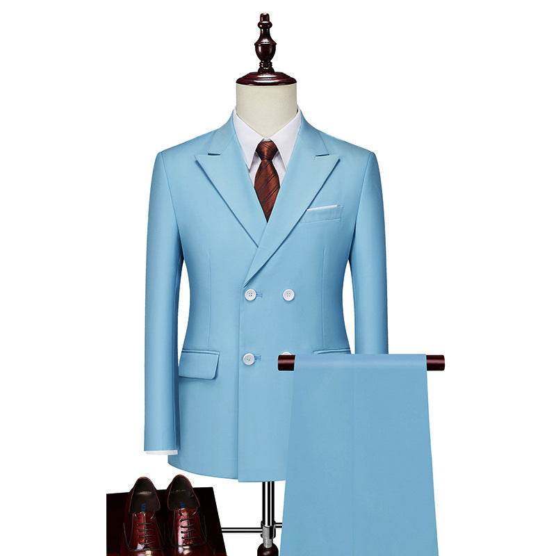Men's Business Casual Suit Double Breasted Suit Suit - Velora