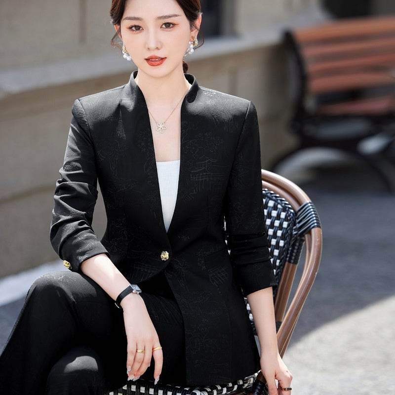 Female Autumn And Winter Long Sleeves Fashionable Suit - Velora