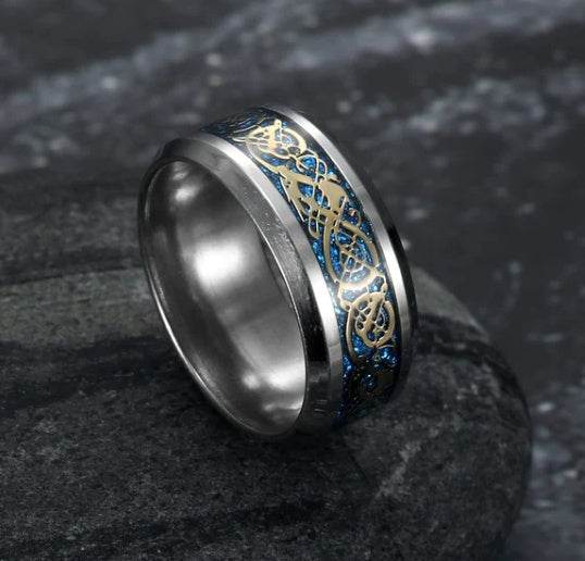 Asgard Crafted Basilisk Scale Wedding Ring - Velora