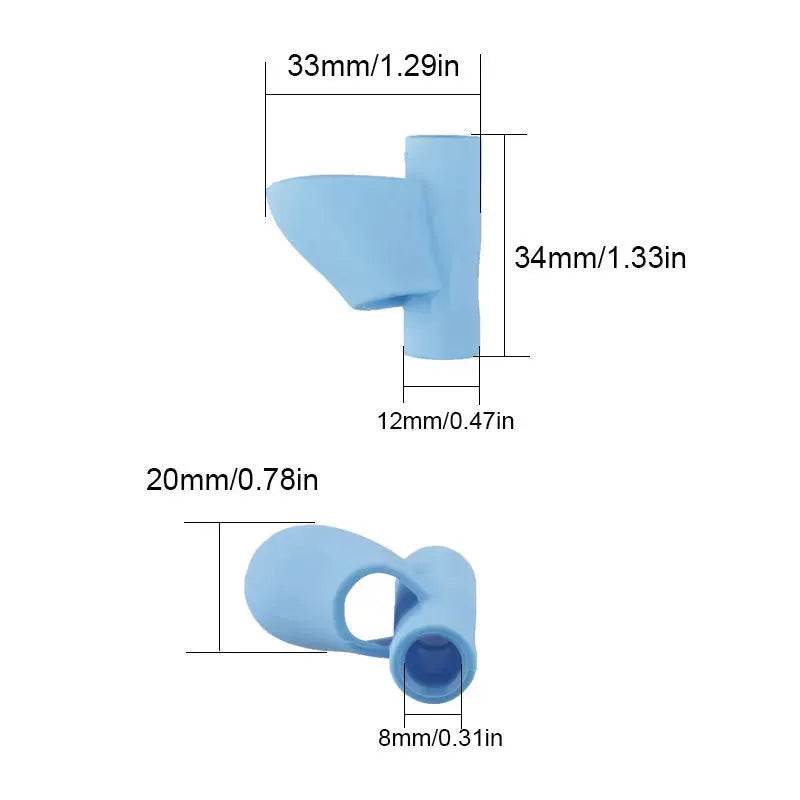 Index Finger Pen Holder Easy Grip 6Pack - DIY 5D pencil holder grip - Velora