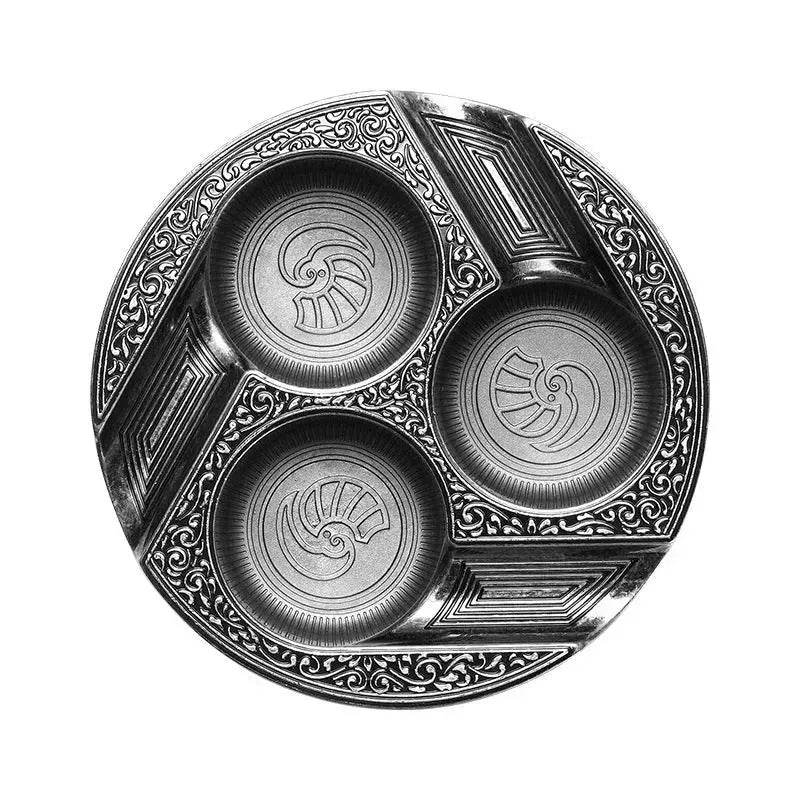Three-slot Retro Metal Easy-to-clean Cigar Ashtray - Velora