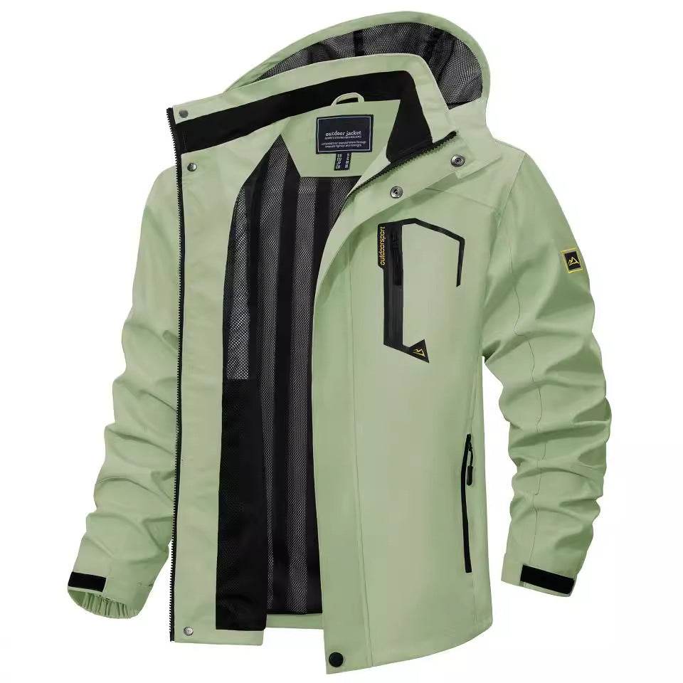 New Casual Fall Men's Long Sleeve Hooded Jacket Coat - Velora