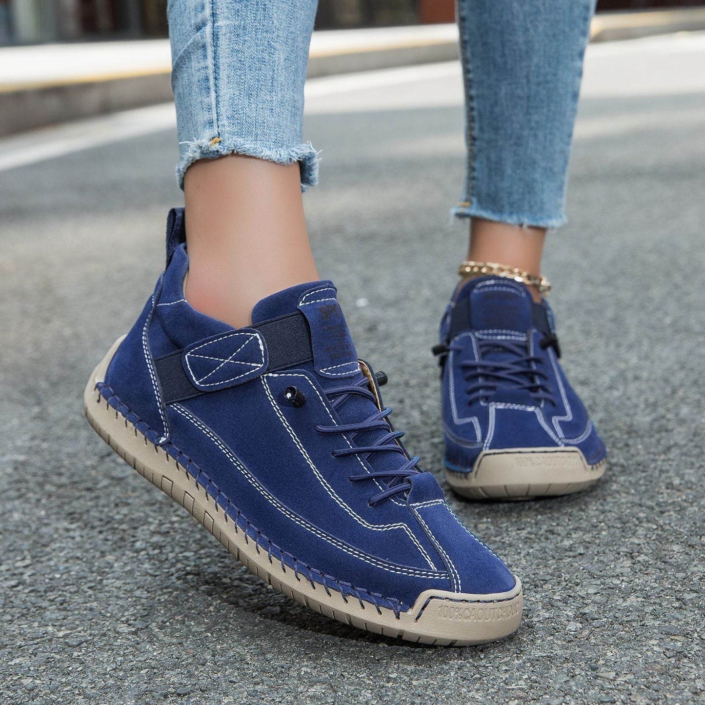 Leather Boots Casual Shoes Plus Size Spring And Summer - Velora