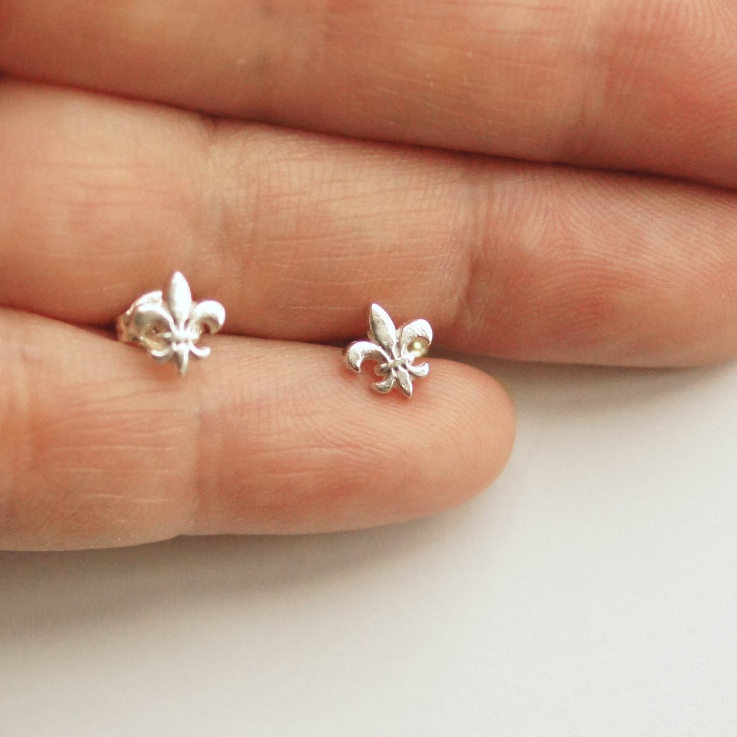 Fleur de Lis Stud Earrings