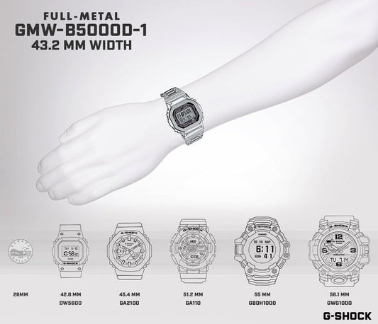 CASIO G-Shock Full Metal GMW-B5000 SERIES | GMWB5000D-1
