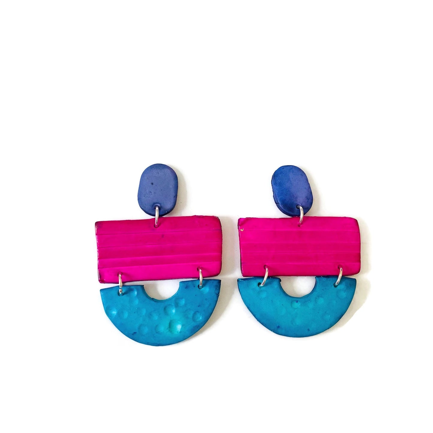 Colorful Statement Geometric Jewelry Set - Velora Luxury Fashion