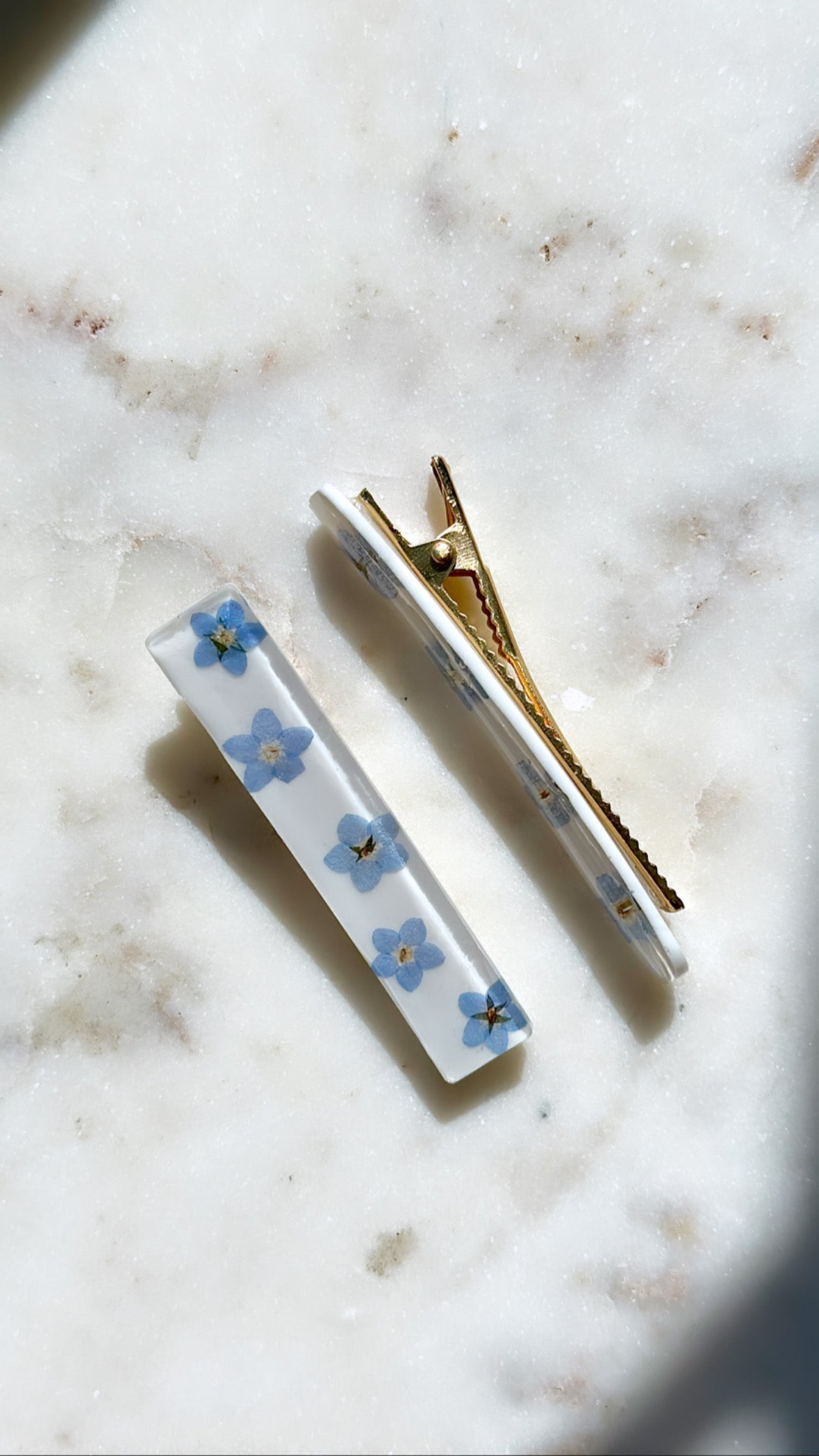 Barrette à cheveux - Myosotis - Velora