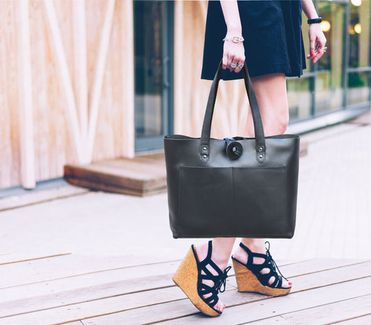 Leather Willow Tote - Velora Luxury Fashion