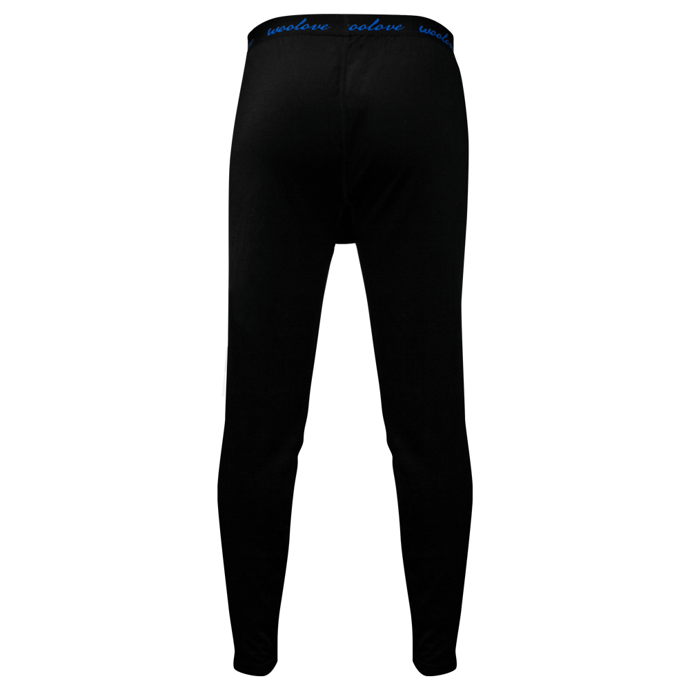 Men's 100% Merino Wool Long Underwear Base Layer Leggings 190 GSM - Midweight - Velora