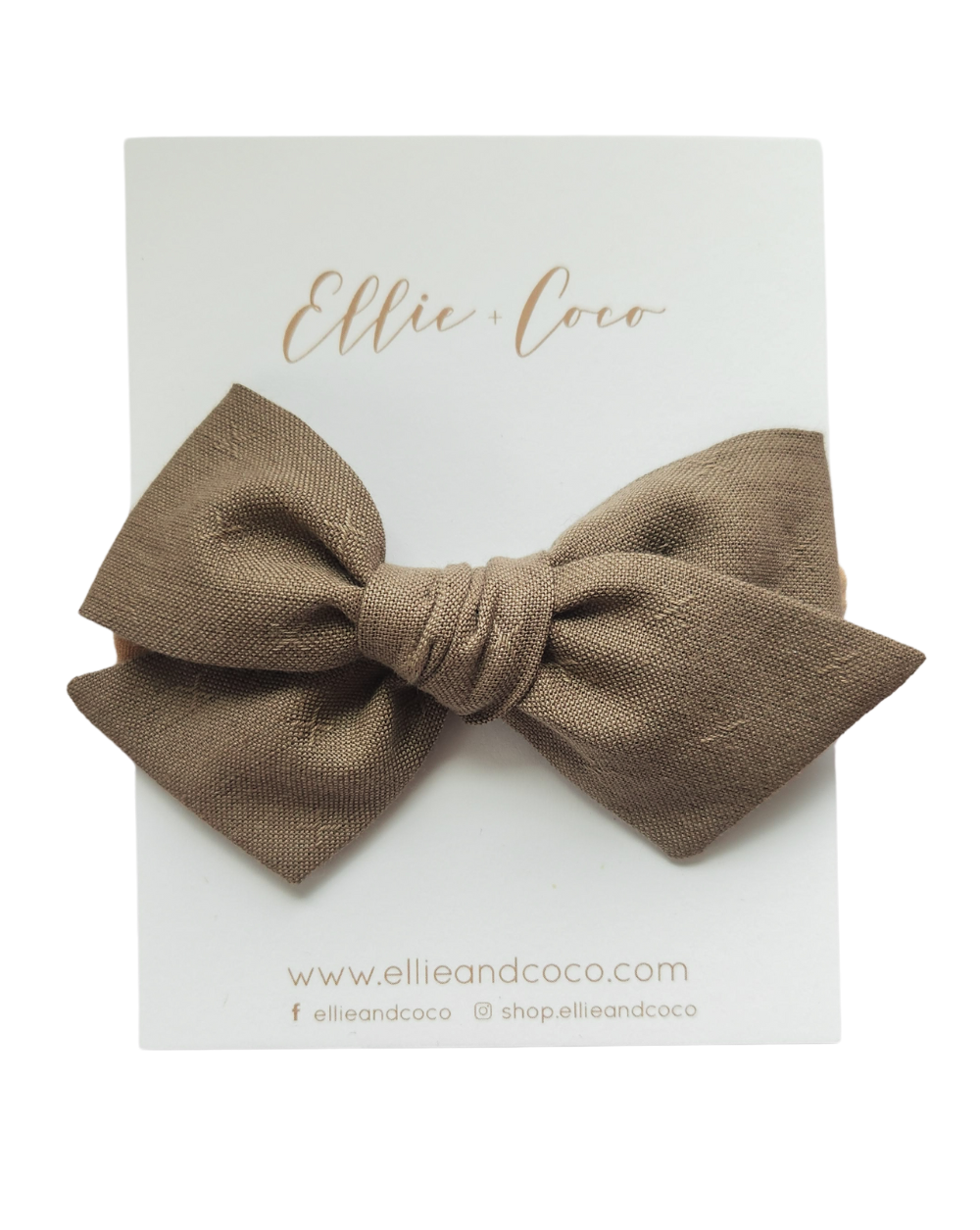 X's Oversize Bow | Mocha - Velora