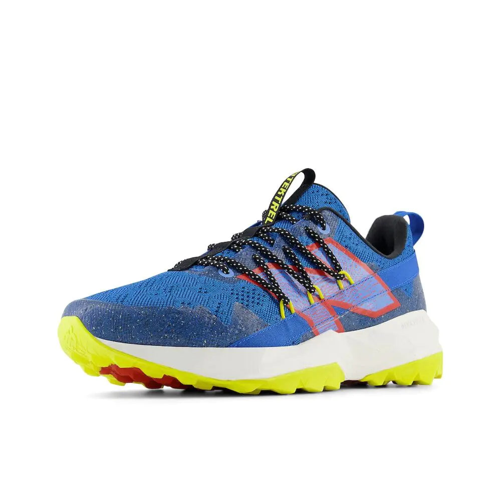 New Balance Mens DynaSoft TEKTREL V1 Trail Running Shoe Blue Oasis/Neo Flame/Lemon Zest 10.5