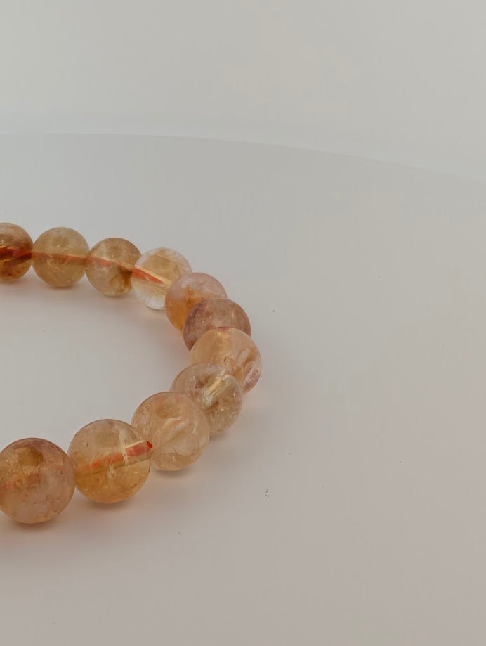 Citrine Bracelet – 8mm Polished Beads