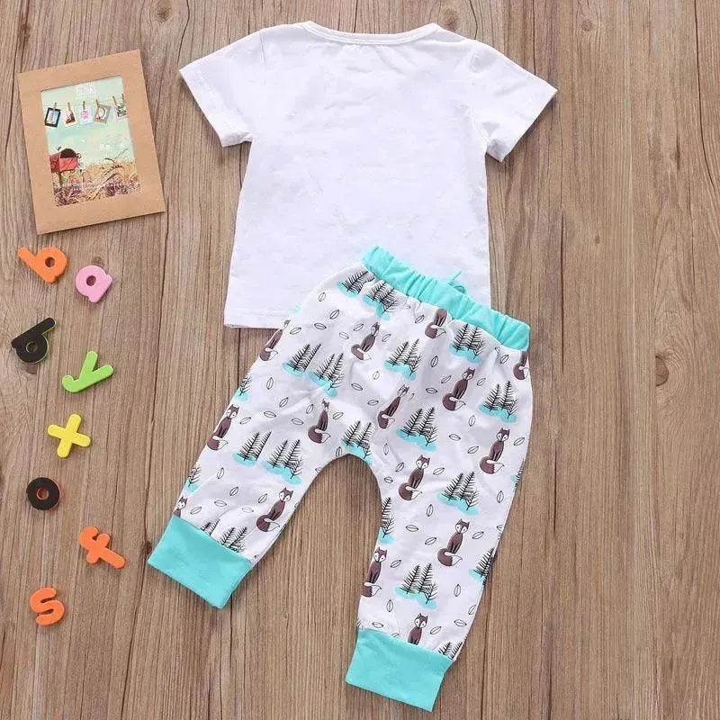 Newborn Baby Clothes Set T-shirt Tops+Pants Little Boys and Girls Outfits Children Clothing - Velora