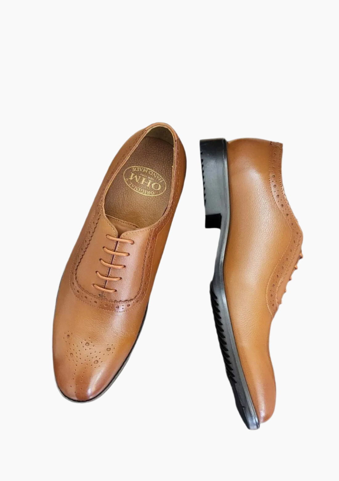 OHM Oxford Medallion Toe Leather Shoe - Velora