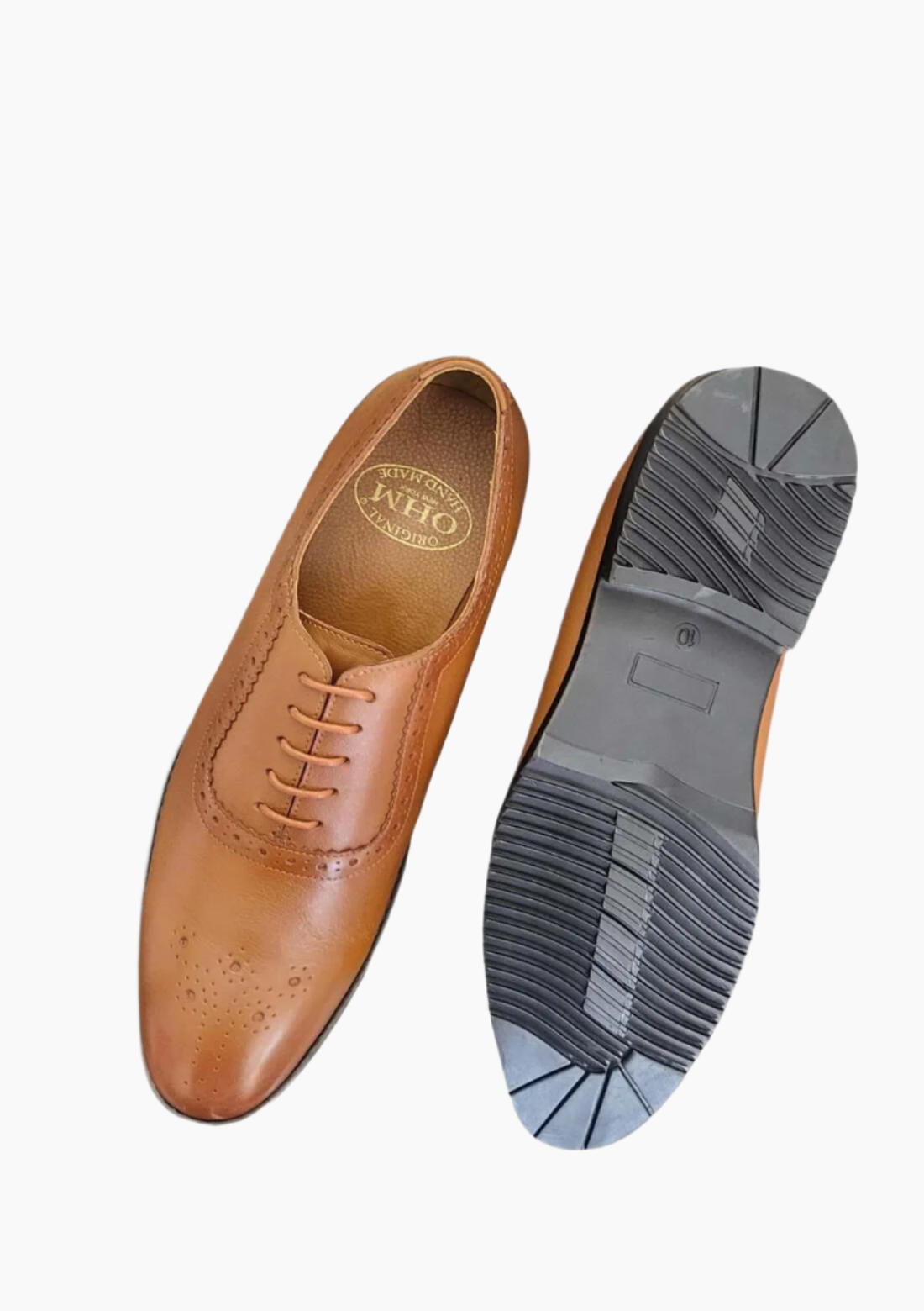OHM Oxford Medallion Toe Leather Shoe - Velora