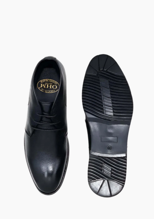 OHM Natural Grained Classic Leather Ankle Boot OHM New York